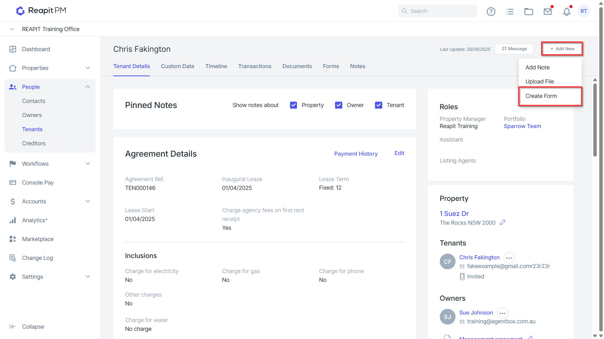 Creating REI Forms in Reapit PM