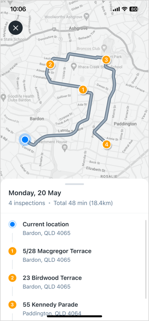 Console Go - Route Mapping with Push Notifications