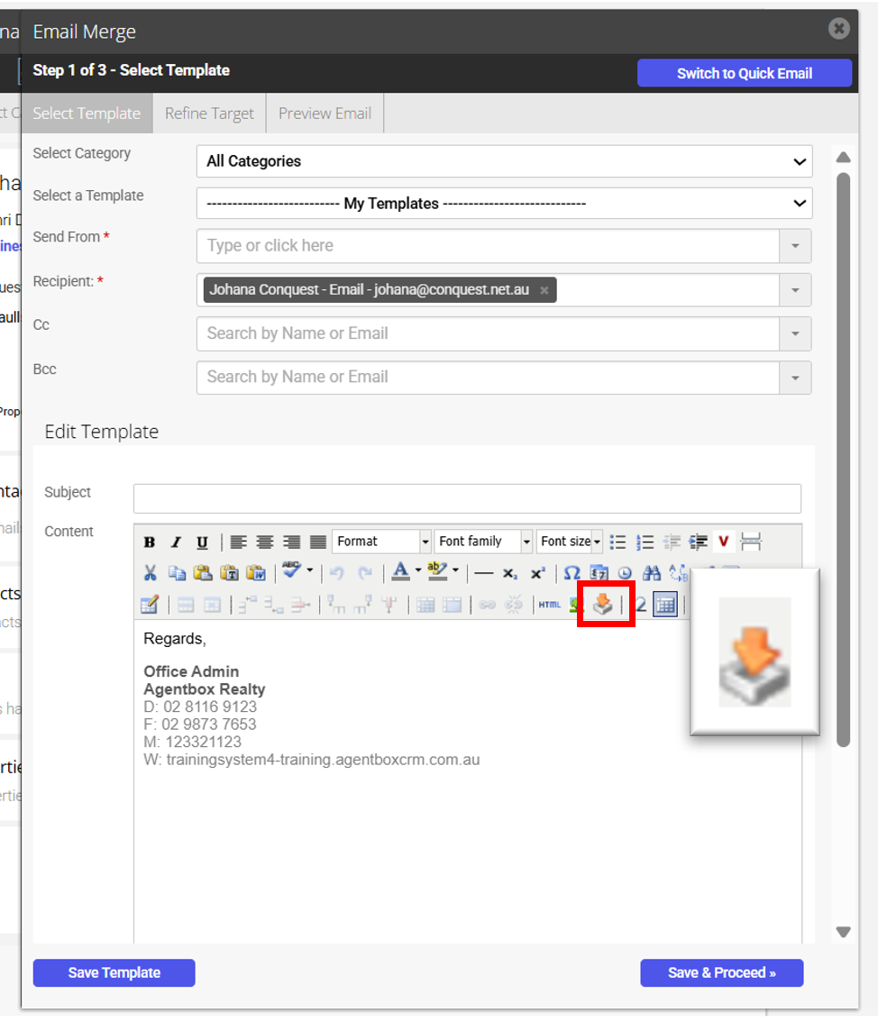 Insert Images into Email