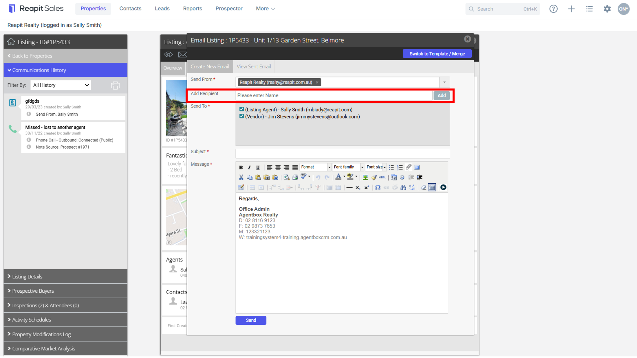 How to insert a link in an email or email template