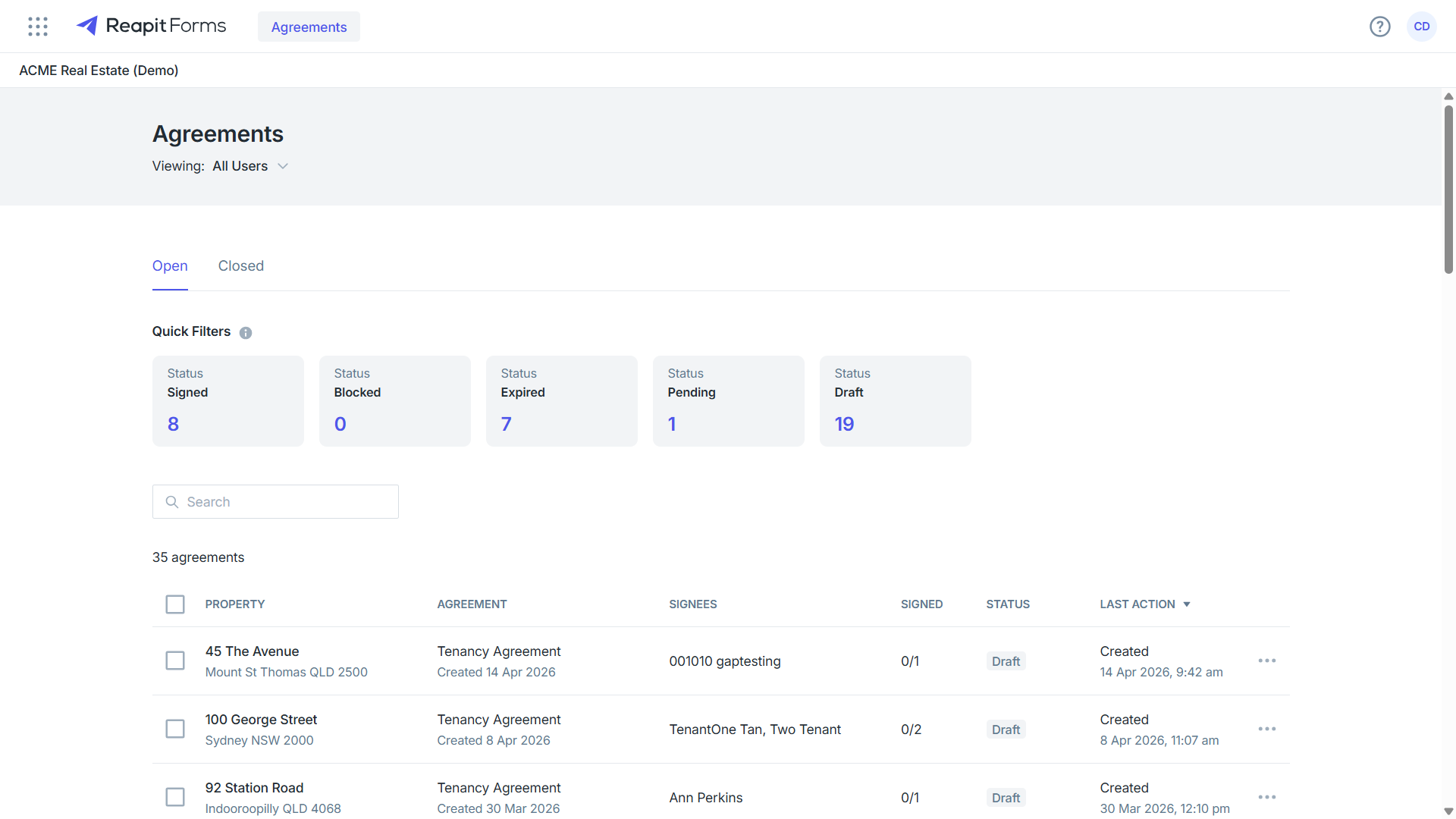 Reapit Forms Overview