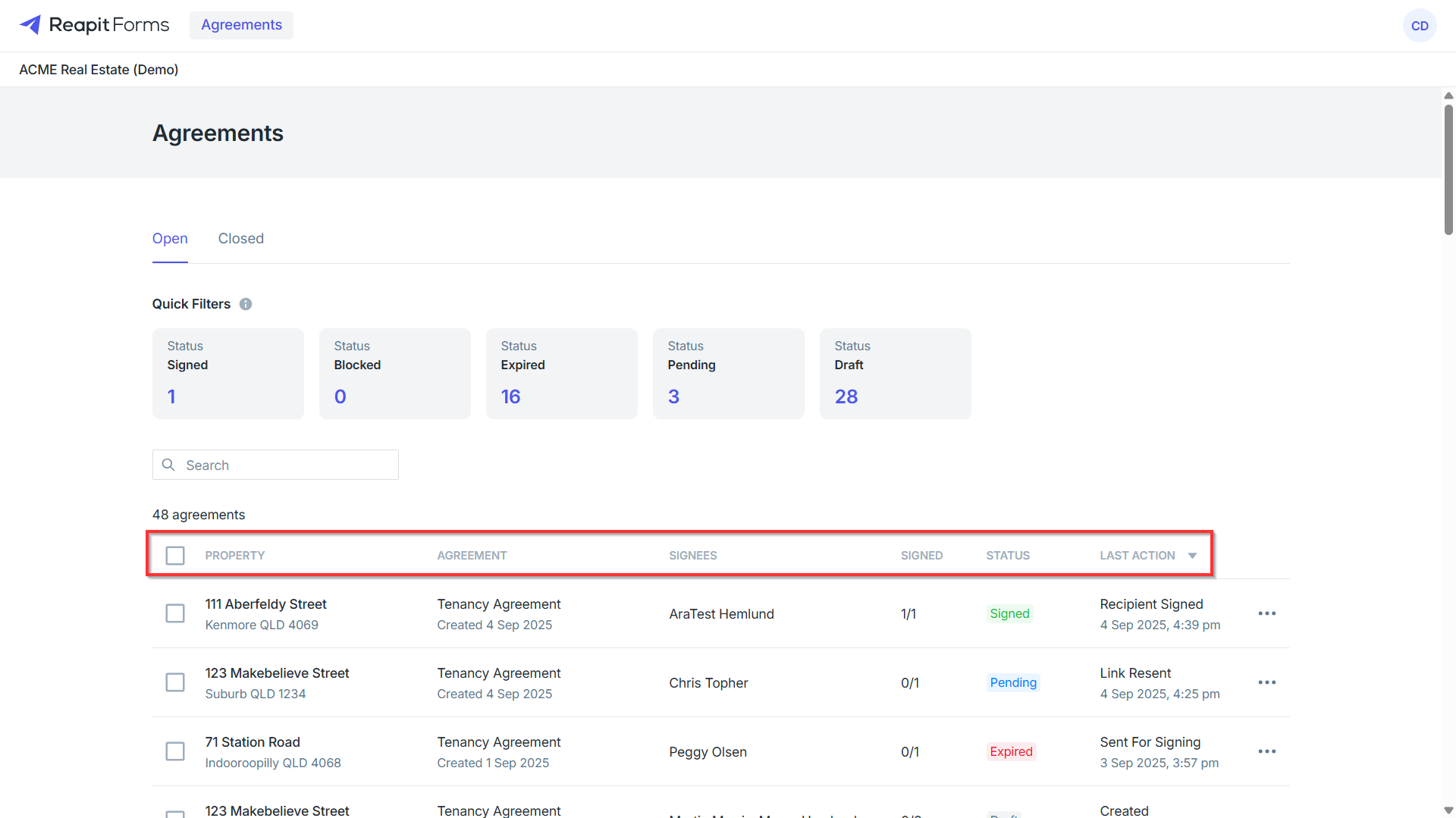 Reapit Forms Overview