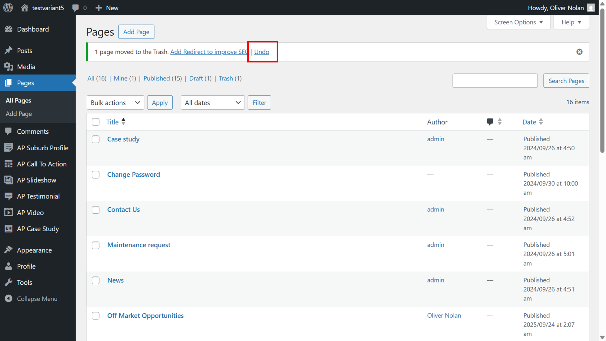 Managing Pages