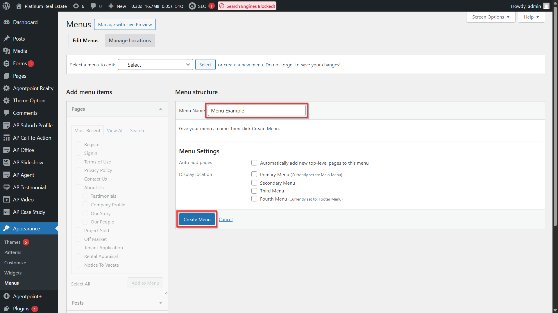 Adding, Editing and Removing Menu/Sub-menu Items on Reapit Websites