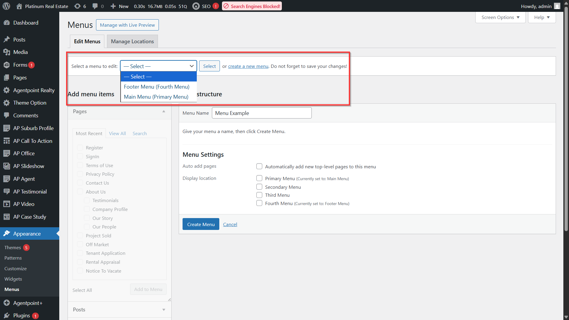 Adding, Editing and Removing Menu/Sub-menu Items on Reapit Websites