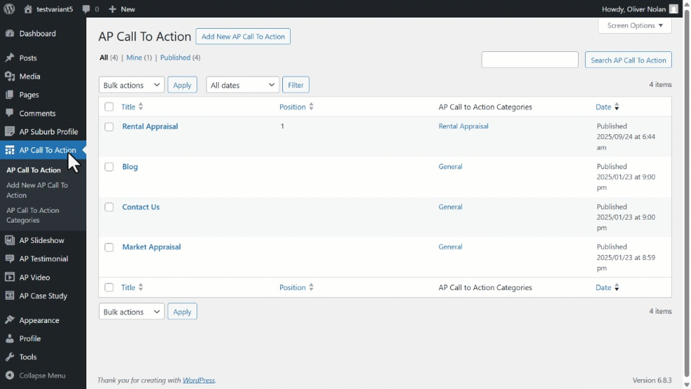Adding a Call to Action