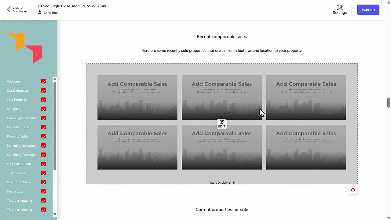 Adding Comparable Sales to Your Proposal