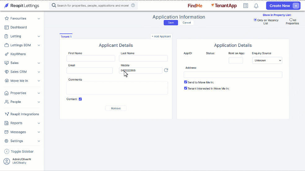 How to Add an Application