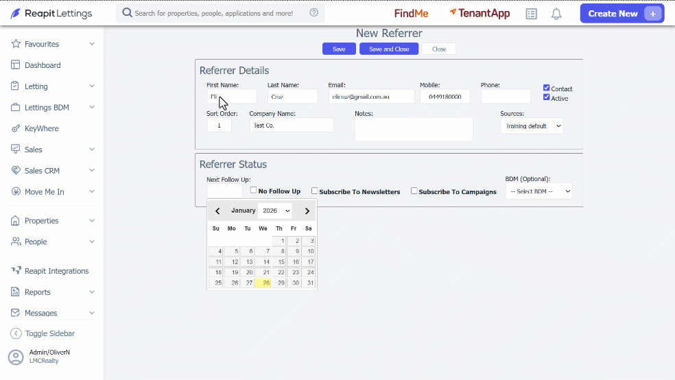 Adding New Referrers