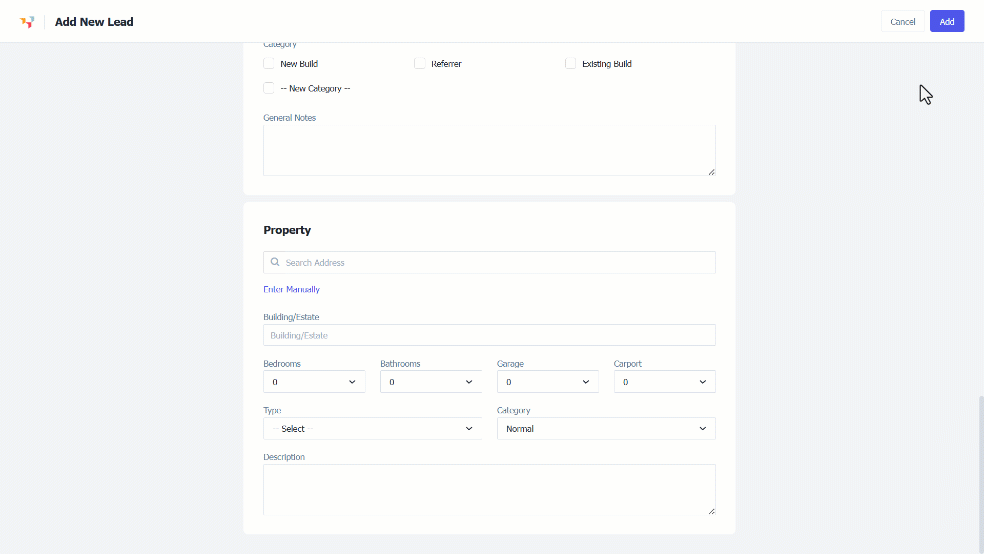How to Create a New Lead
