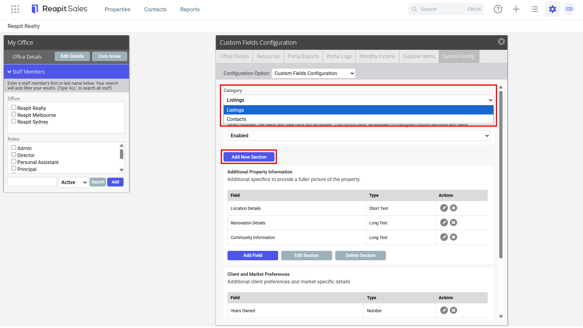 Creating and Configuring Custom Data Fields