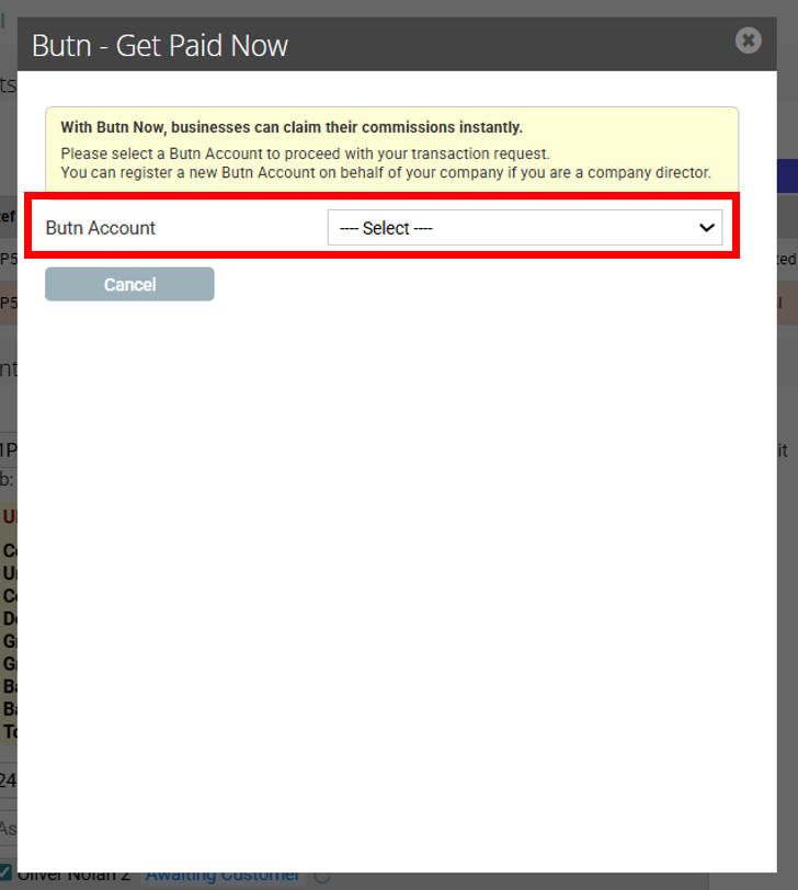 Butn Now - Transaction Request