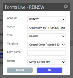 REI Forms Live Integration