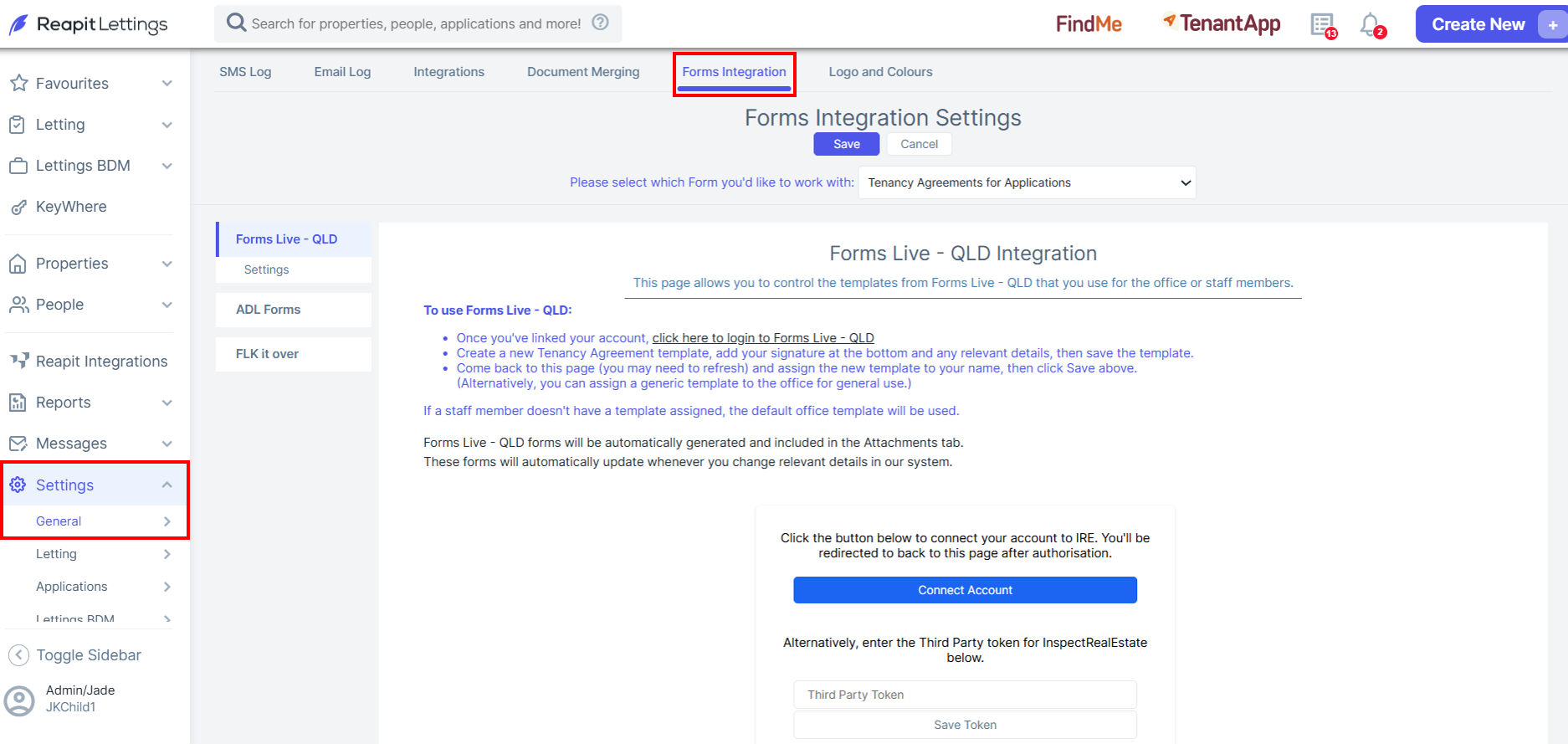 How to Setup REI Forms & ADL Forms Integration