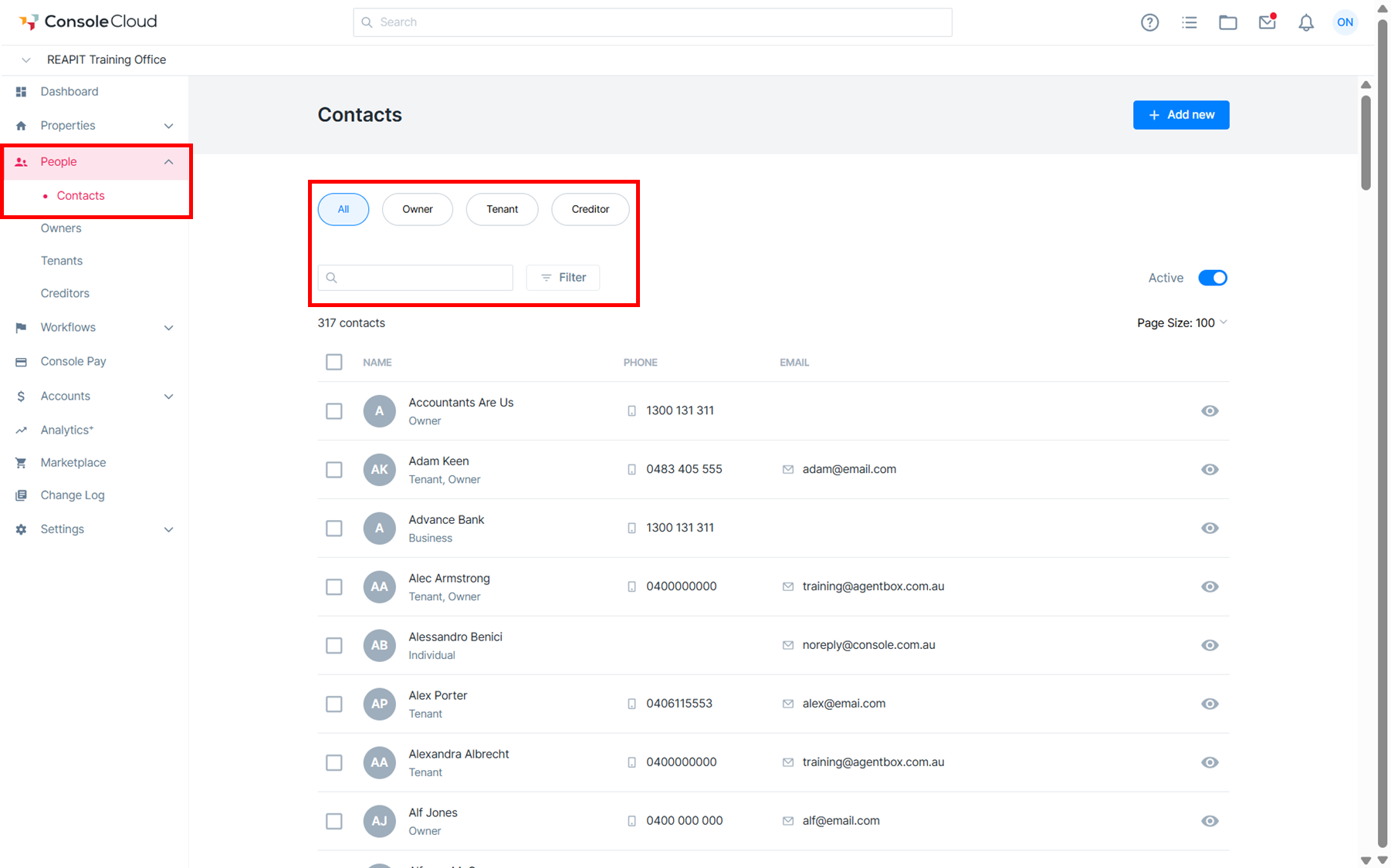 Managing Contacts