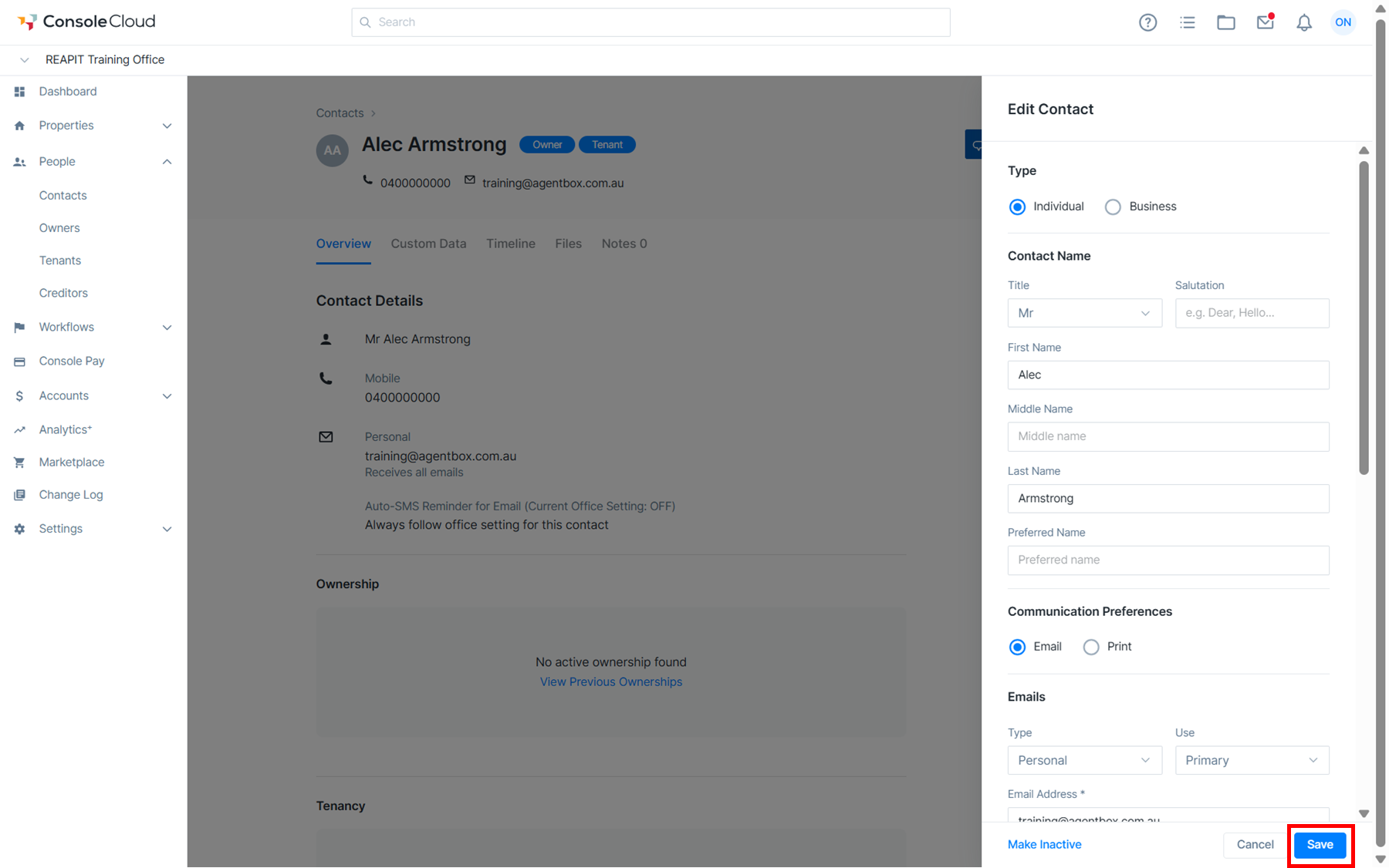 Managing Contacts