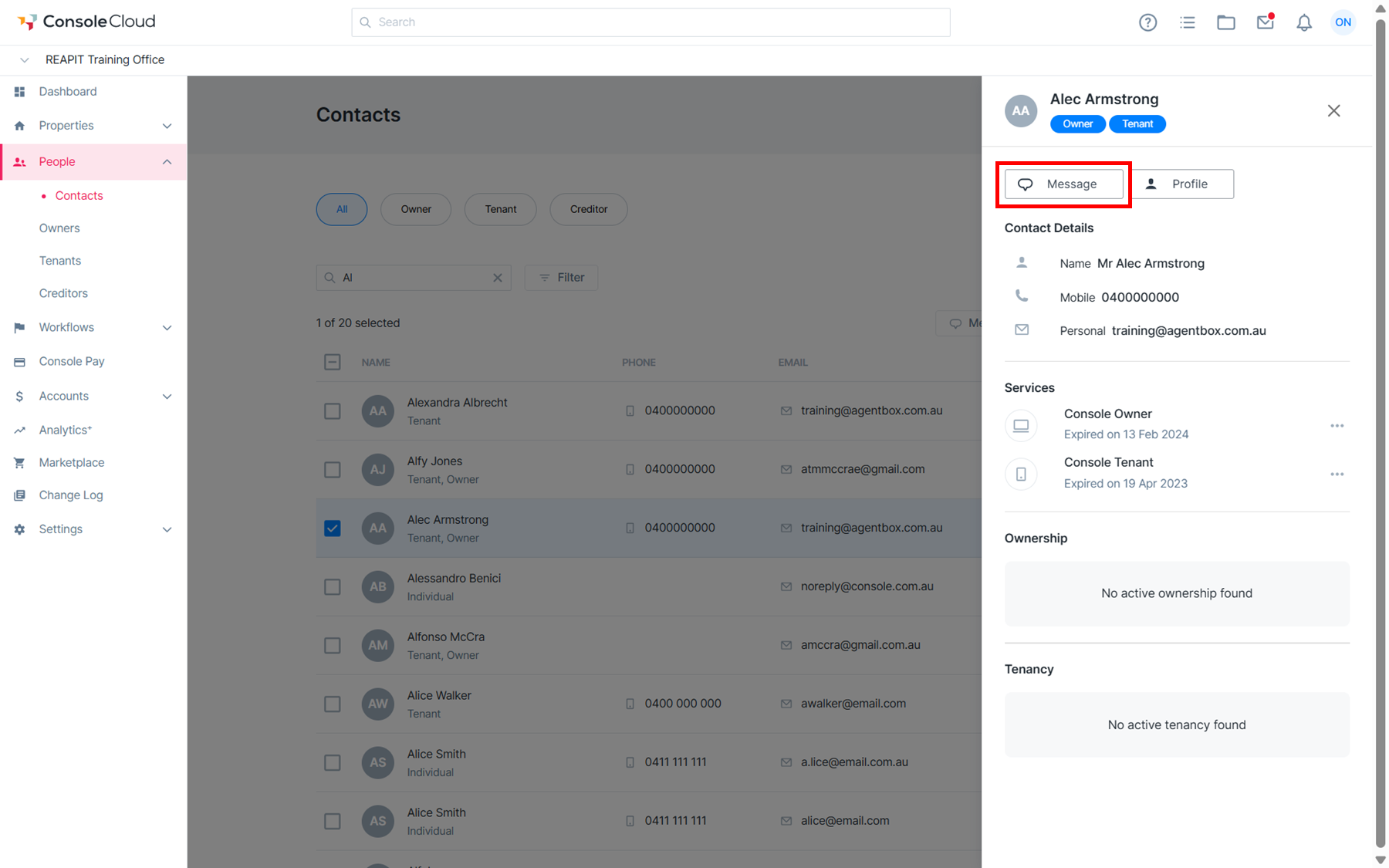 Managing Contacts