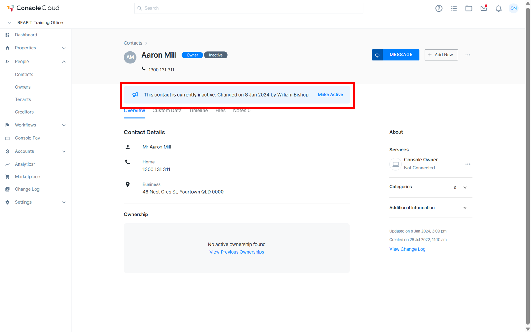 Managing Contacts