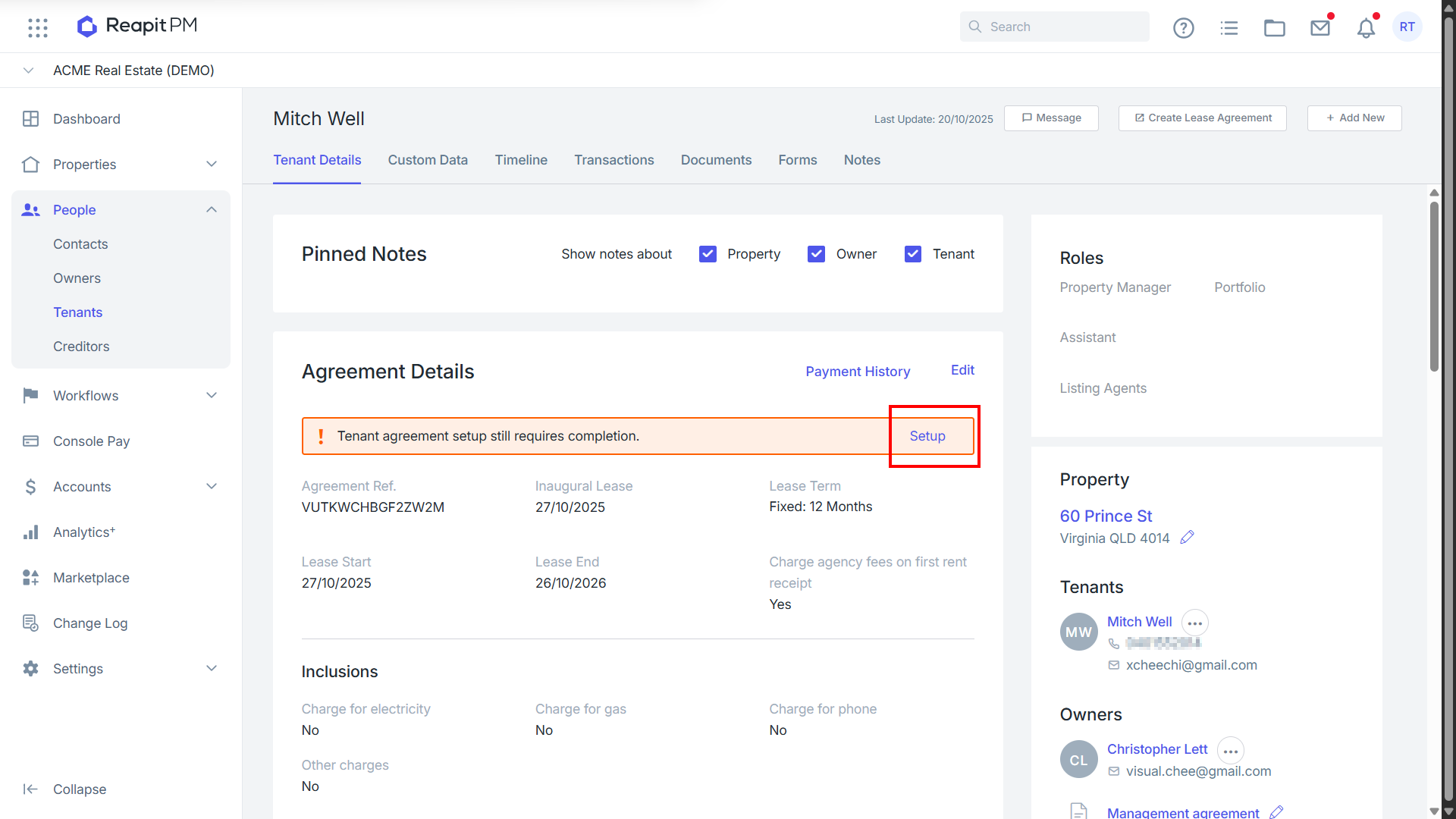Create a Tenant Agreement using an Approved Application from Reapit ...