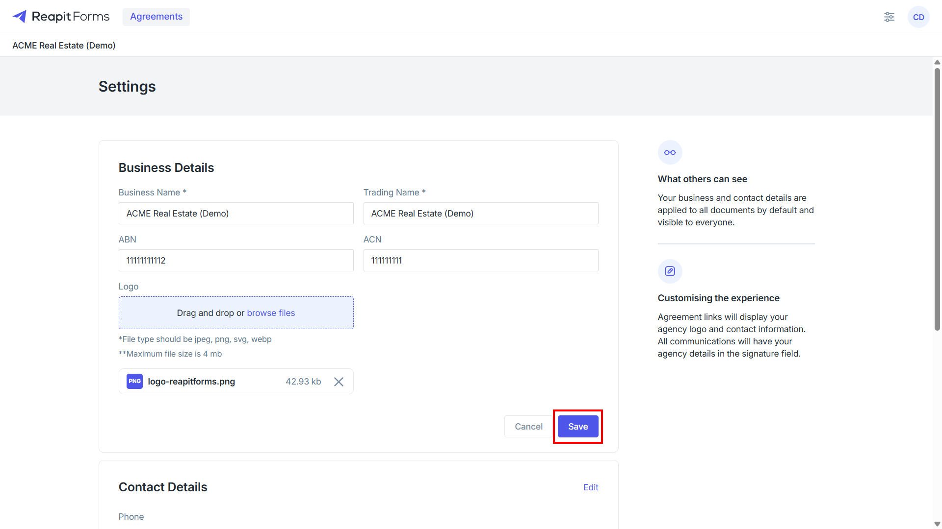 How to Set Up/Edit Office Settings in Reapit Forms