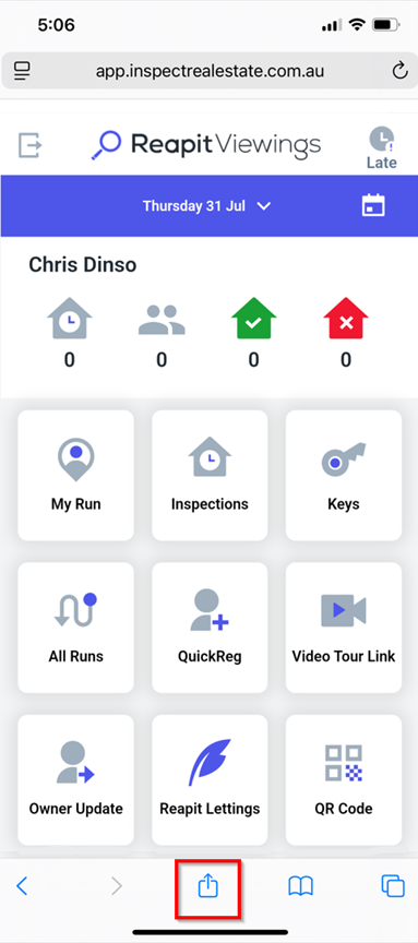 How to Add Reapit Viewings to Your Device's Home Screen on iOS Devices ...